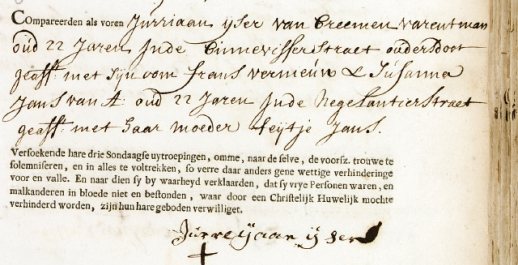 IJser-Jans - Marriage License